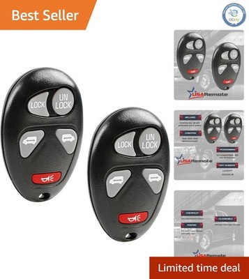 Stylish Black Key Fob Set for Chevy & Pontiac - 10 Functional Buttons Included