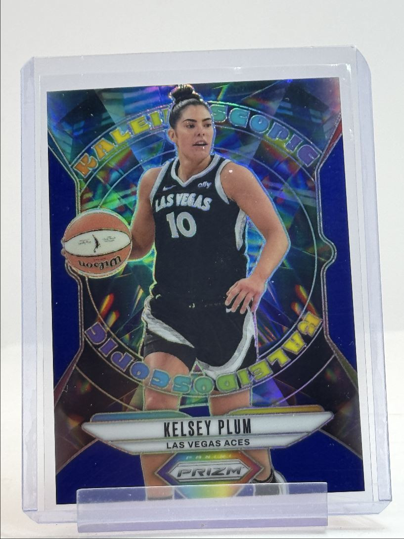 KELSEY PLUM 2024-25 PANINI PRIZM WNBA KALEIDOSCOPIC BLUE ACES /49 Q2880