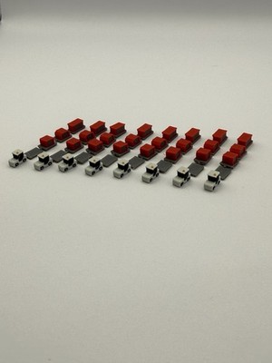 Für Herpa Wings 1:500 40x Gepäckwägen Rot/Grau