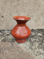 Antico Vaso IN Ceramica Rosso - per Identificare - Cina ?Francia?