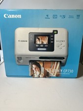 Canon SELPHY CP730 Compact Photo Printer Boxed Power Supply Tested Powers On