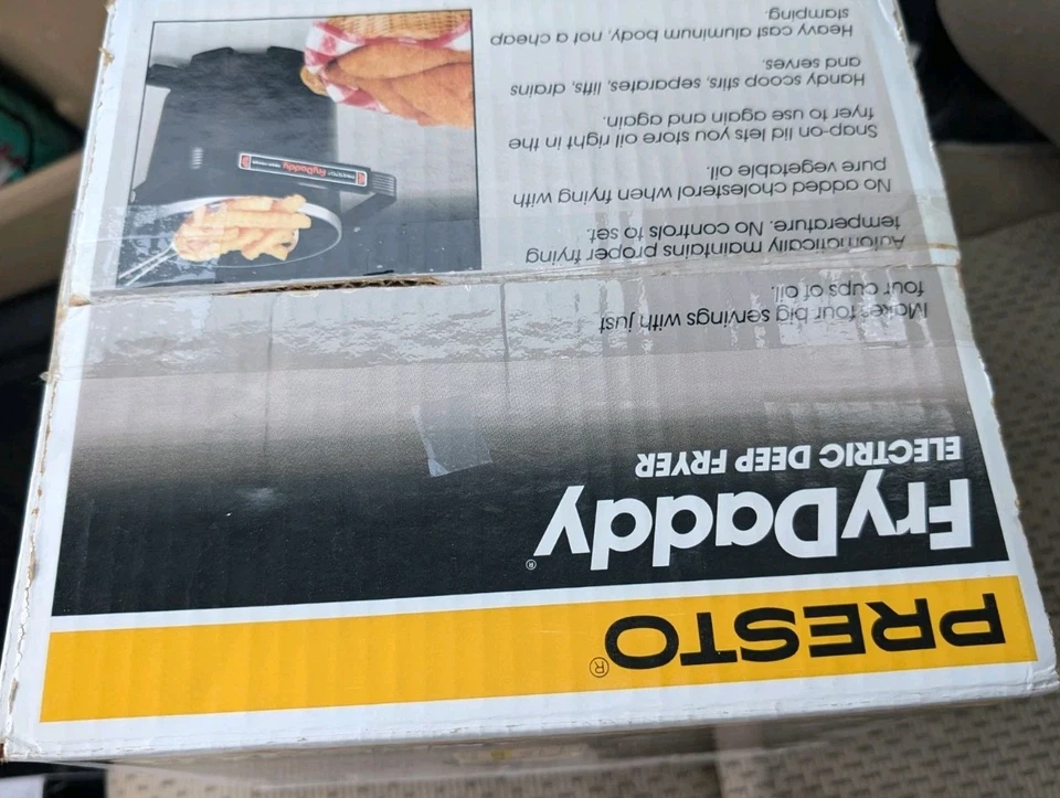 Freidora eléctrica Presto Fry Daddy 1988 de colección 05420 nueva caja abierta sin usar Foto 3 de 3