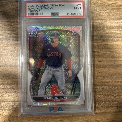 2023 Bowman Mega Box Roman Anthony Chrome Mojo #71 PSA 9 Mint Red Sox
