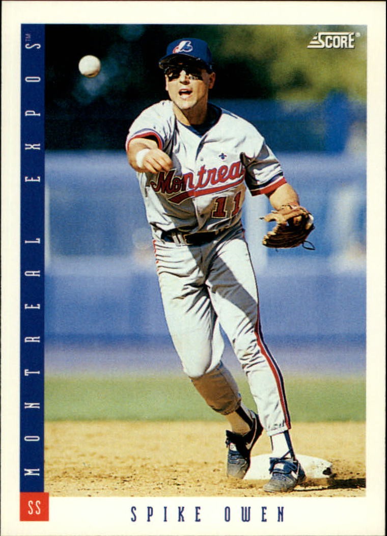 1993 Score #554 Spike Owen - BB