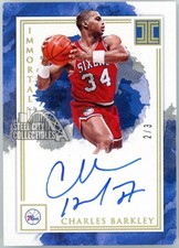 Charles Barkley 2019-20 Panini Impeccable Immortal Ink Autograph Card IM-CBK 2/3