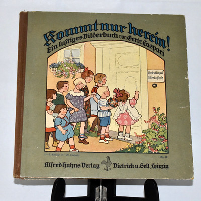 Vtg KOMMT NUR HEREIN! Come On In! A Funny Picture Book for Children 1926 GERMAN