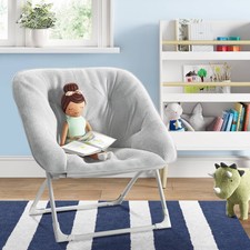 Folding Dish Kids' Chair Gray - Pillowfort