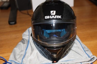 Shark Spartan GT Carbon Skin Full Face Helmet Size Medium   Used