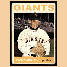 Juan Marichal #280 1964 Topps San Francisco Giants Baseball Card MLB VG