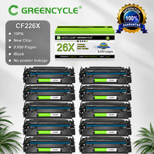 10 Pack Toner Cartridge Fits for HP Laserjet Pro M402n MFP High Yield CF226X 26X