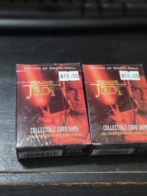 2 Star Wars Young Jedi Menace Of Darth Maul Collectible Card Game - Sealed