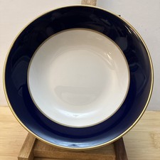 Royal Castle Ivory China Cobalt Blue 210 Serving Vegtable Bowl 9 1/8” Japan