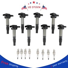 8x Ignition Coils & Iridium Spark Plugs For 06-09 Land Rover Range Rover Sport