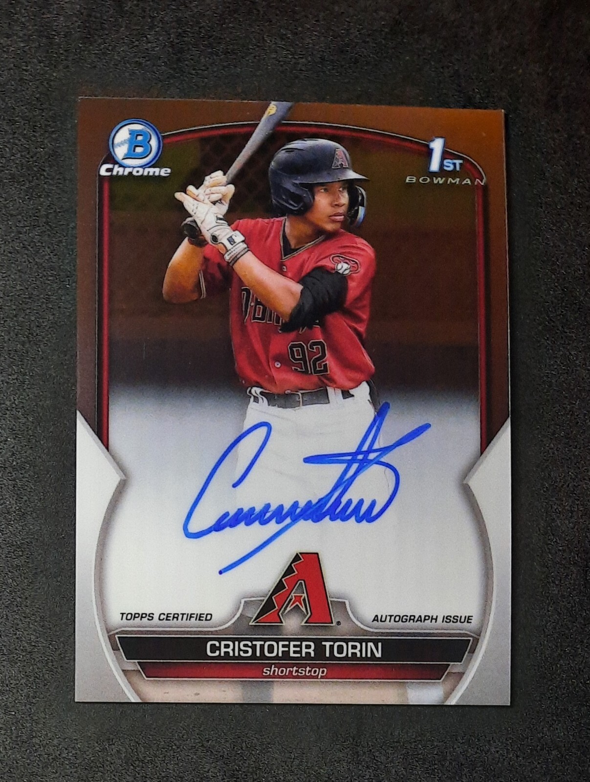 Cristofer Torin 2023 1st Bowman Chrome Autograph Auto Arizona Diamondbacks