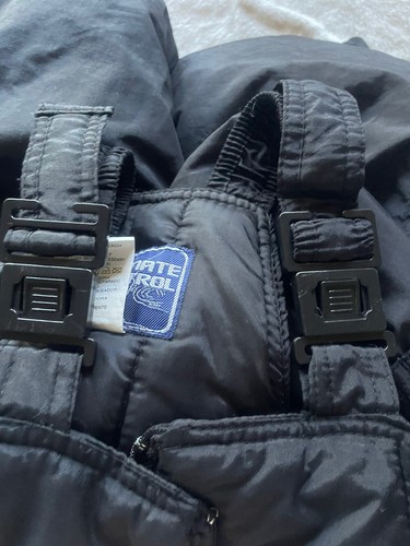 Ski Overalls Snow Bib Size Small/8 Kids/ Youth, Black, Climate Control Brand - Picture 7 of 10
