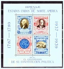 GUATEMALA: 1939 Sc: GT-C92 "150th Anniversary of USA Constitution" MNH Sheet