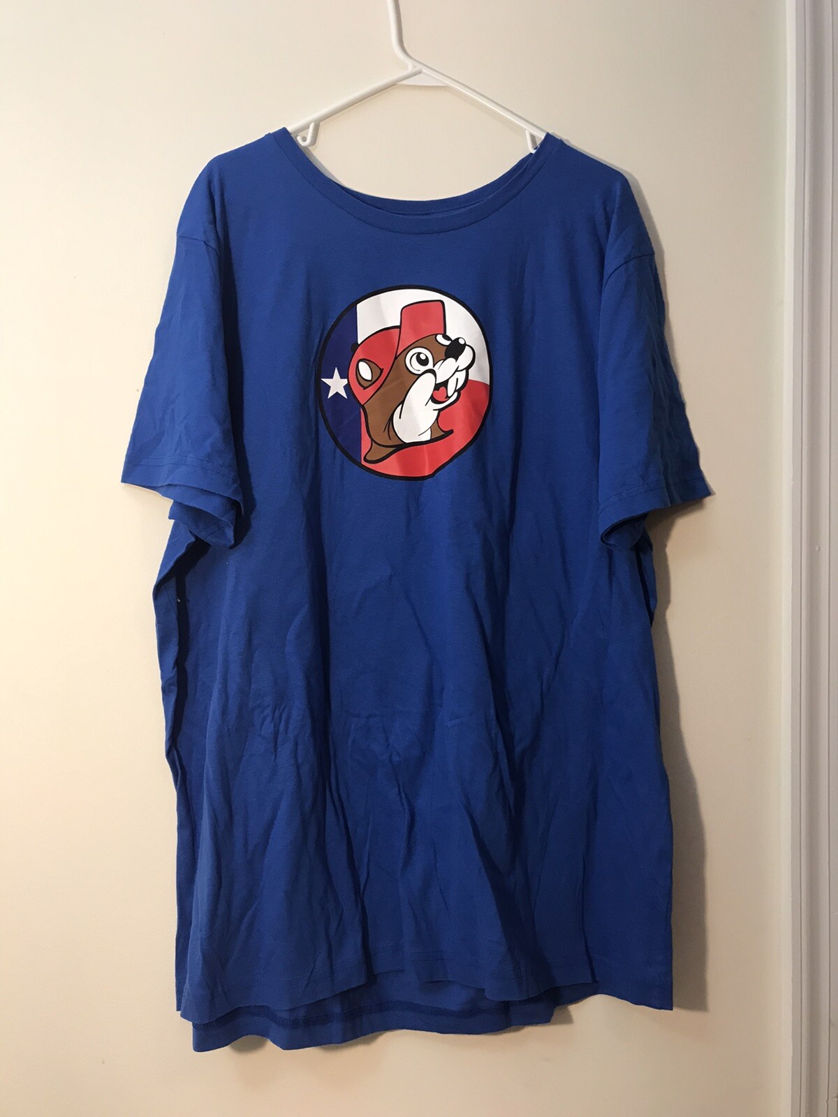 Buc ees Shirt Adult 2XL Blue Dont Mess With Texas Logo USA  Crew Neck NWT