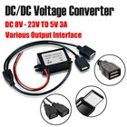 2x DC-DC Converter 12V Step Down to 5V Car Waterproof Power Supply Module 3A 15W