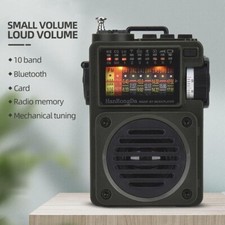 Portable WB Am Fm Radio - Tiny Radio with Bluetooth Compact Personal Tf Card