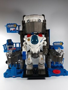 imaginext robot police headquarters