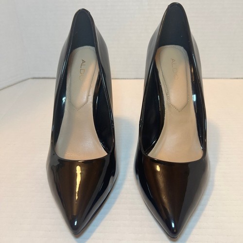 Tacchi a spillo Aldo Black Patent/Bone "Stessy" taglia 6 - Foto 3 di 10