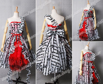 Alice In Wonderland Alice Um Red Party Dress Cosplay Lady Cute Costume  Halloween | eBay