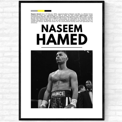 NASEEM HAMED Boxing Legends Poster Druck | Kampfsport Bild