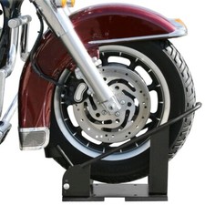 WHEEL CHOCK MOTORBIKE BIKE TRANSPORT STAND HEAVY DUTY PADDOCK MOTORCYCLE