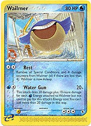 Pokemon EX Ruby & Sapphire  48/109 Wailmer Card 