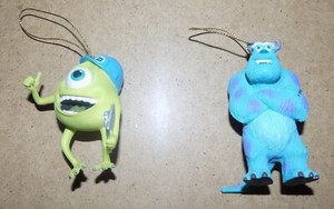 Monsters Inc. Mike and Sulley Christmas Ornaments