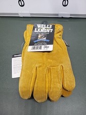 VTG Wells Lamont New Lined Work Leather Gloves Large
