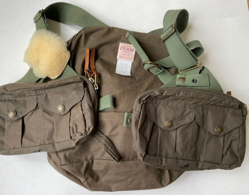 Vintage 80s Filson Fly Fishing Vest Size XL Green USA MINT | eBay