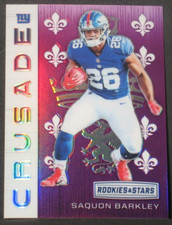 Saquon Barkley 2018 Panini Rookies Stars Crusade Purple Rookie #32 (48/65) Eagle