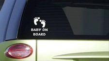 Baby on Board feet I396 8 inch Sticker decal pregnancy nursery baby bed