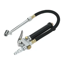 Portable Air Compressor 12Dual Head Car Tire Inflator Air Chuck Pressure Gauge