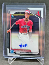 2024 Bowman Chrome ADRIEL RADNEY 1st RC On Card AUTO Diamondbacks