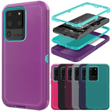 For Samsung Galaxy S20 FE/S20+/S20 Ultra Heavy Duty Protective Phone Case Cover