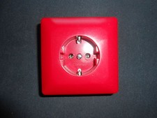 Merten M1 230413  M1  Schuko Steckdose volle Abdeckplatte  rubinrot 