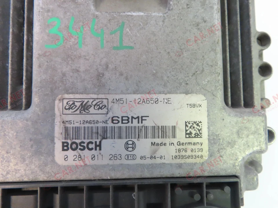 4M51-12A650-NE CENTRALINA MOTORE FORD FOCUS C-MAX DM2 1.6 TDCI 80KW 0281011263 - Imagen 2 de 4