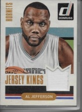 2014-15 Donruss Basketball Jersey Kings Al Jefferson Hornets