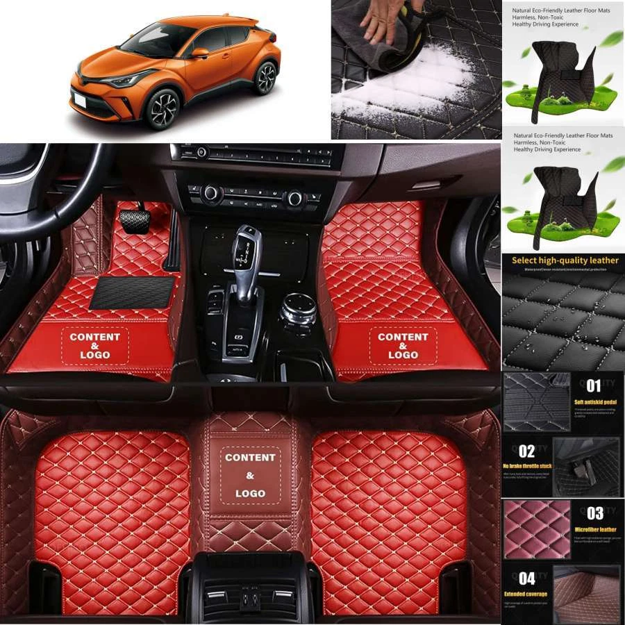 Fit for Toyota Venza Crown SUV Car Floor Mats All Weather Custom Waterproof Pads - Изображение 2 из 4