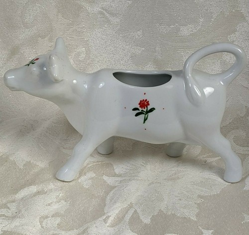 Crema de vaca de porcelana pintada a mano hecha en China - Imagen 3 de 7