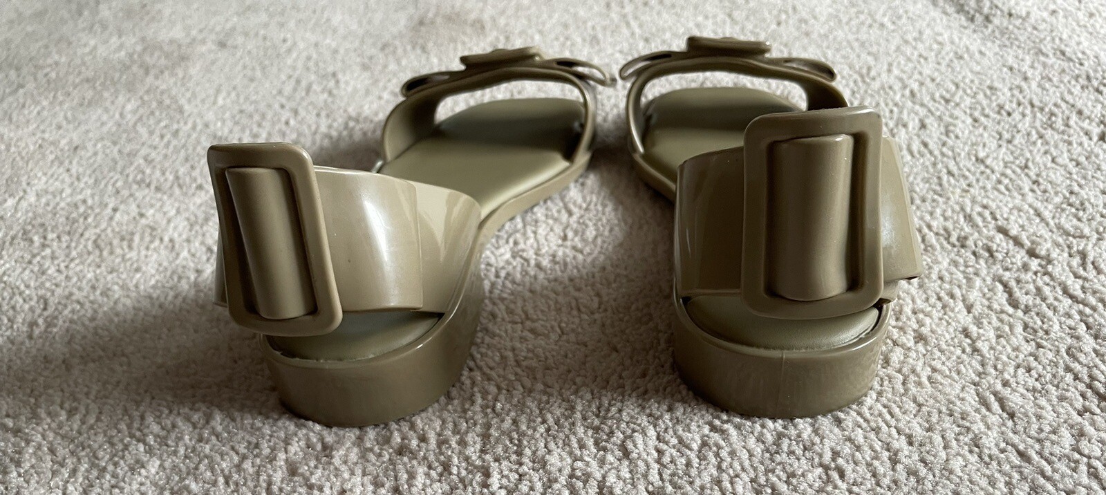 Melissa Aurora Brown Slingback Bukle Bow Sandals Sz 7 INSTITUTO