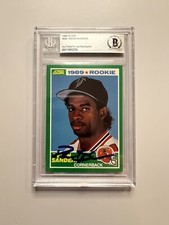 1989 Score Deion Sanders Autographed Rookie Card BAS Certified 