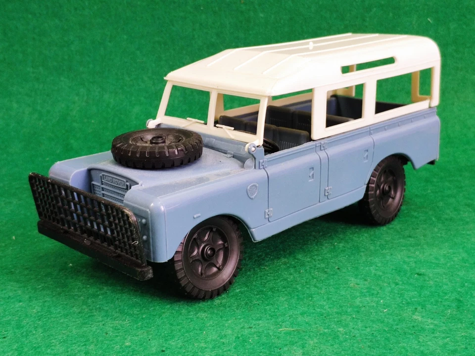 COPPIA LAND ROVER PLASTICA VERVE MADE IN ITALY GIOCATTOLO VINTAGE EPOCA 1:18 ITA - Immagine 4 di 4
