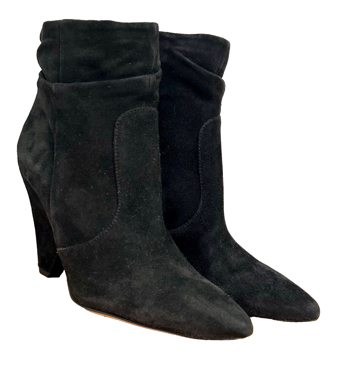 Sam Edelman Women's RODEN Pointed Toe Black Suede Ankle Boots