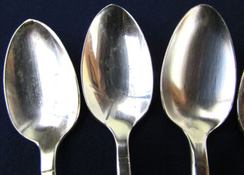 SET 6 DEMITASSE SPOONS! Vintage VICTOR INT'L silverplate WALDORF ASTORIA: lovely - Picture 4 of 7