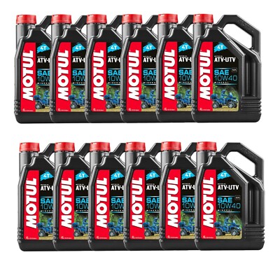 Engine Oil (10W-40) (Set of 12) (48 Liter) (4-Stroke) (ATV-UTV) (12 x 4 Liters)