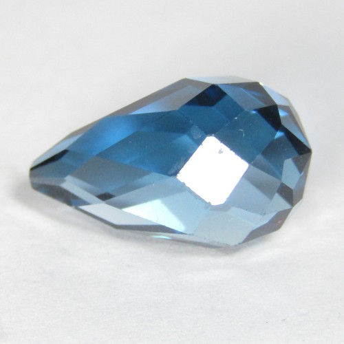 4.36Cts Sparkling Natural London Blue Topaz Briolette Cut Loose Gemstone - Picture 2 of 4