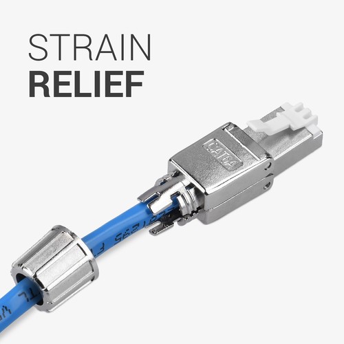10x Connecteur RJ45 CAT 6A Sans Outil - Connecteur Réseau Ethernet Non Blindé - Photo 4/6